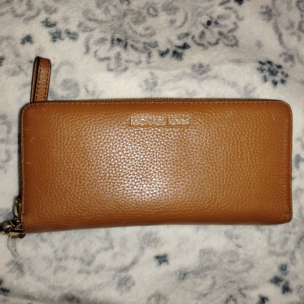 Michael Kors Tan Leather Wallet